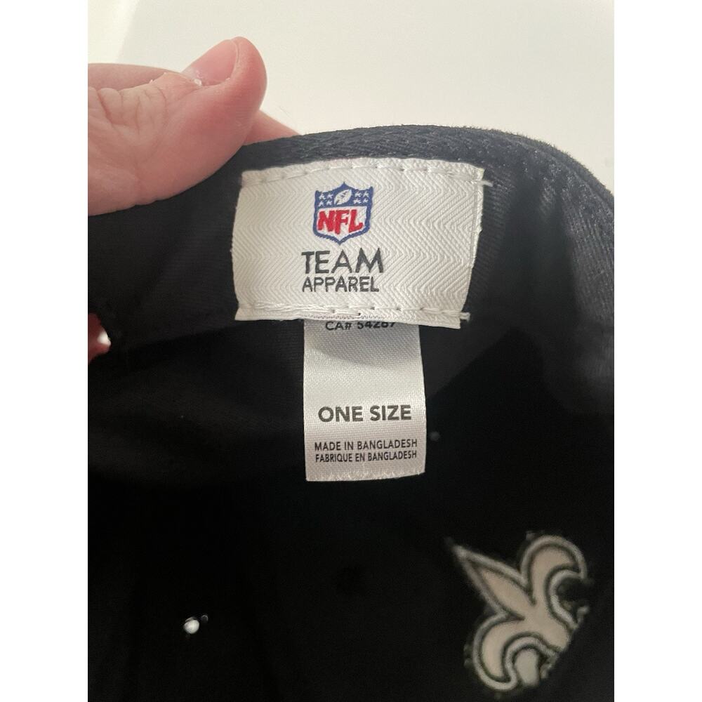 New Orleans Saints Hat NFL Team Logo Headwear One Size Black NWT - Picture 8 of 8